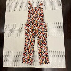 Floral sleeveless jumpsuit